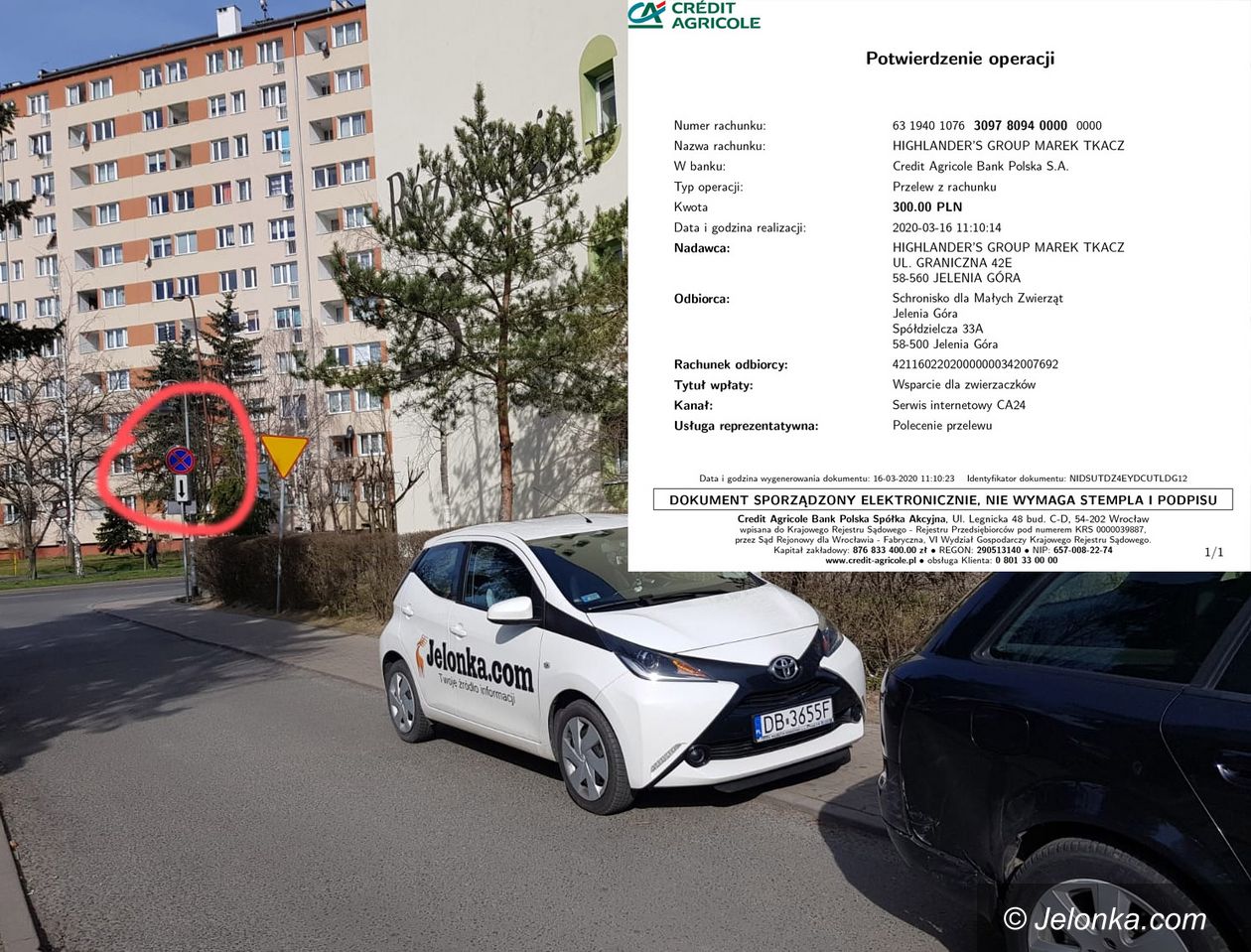 Jelenia Góra: Jelonka złapana, wspieramy zwierzaczki