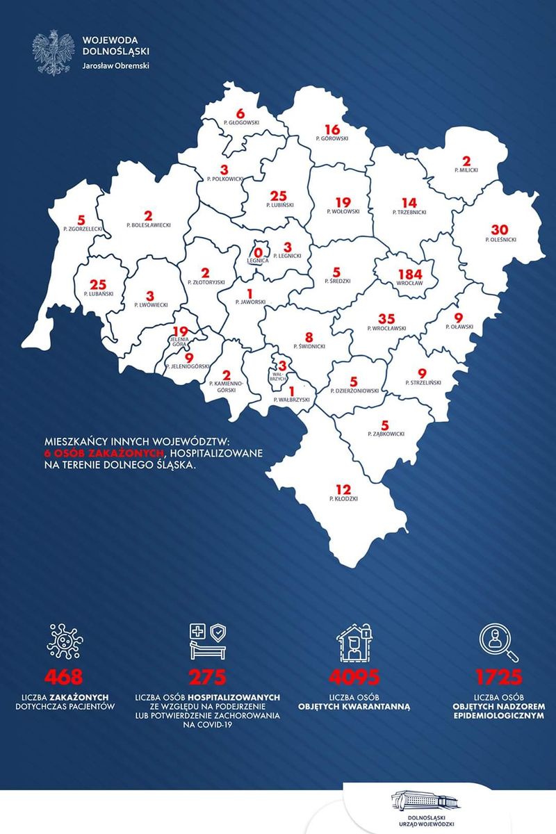 Region: 28 osób z pozytywnym wynikiem