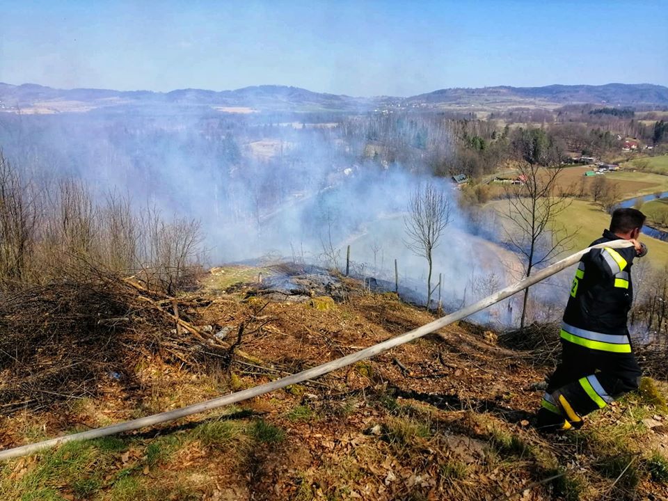 Trzcińsko: Pożar na Górze Tunelowej