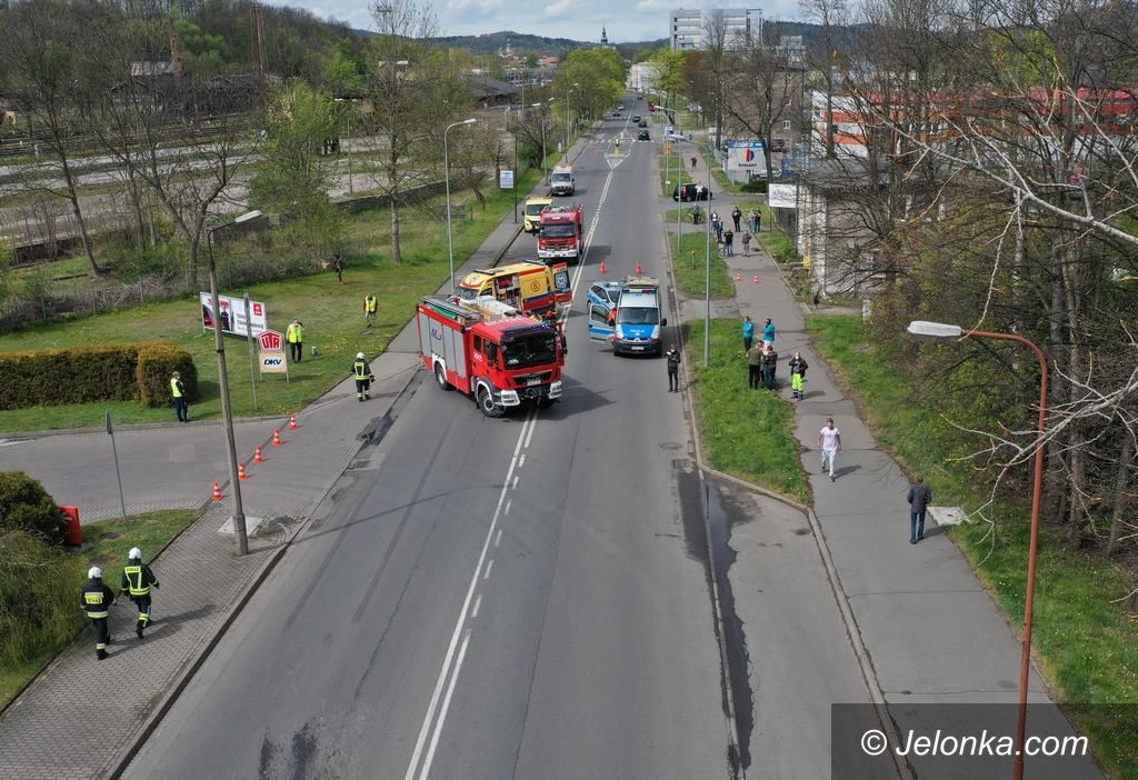 Jelenia Góra: Potrącenie pieszego