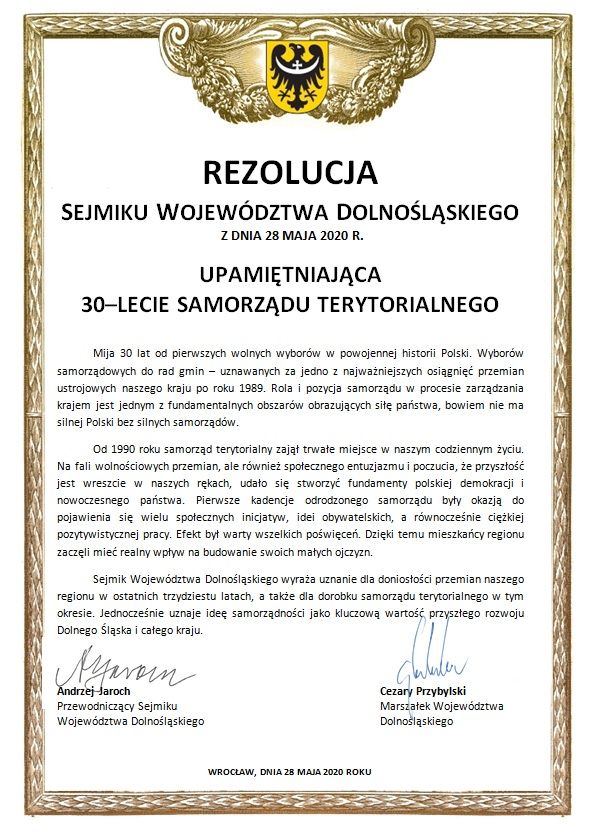 Wrocław: Jednomyślnie nad rezolucją