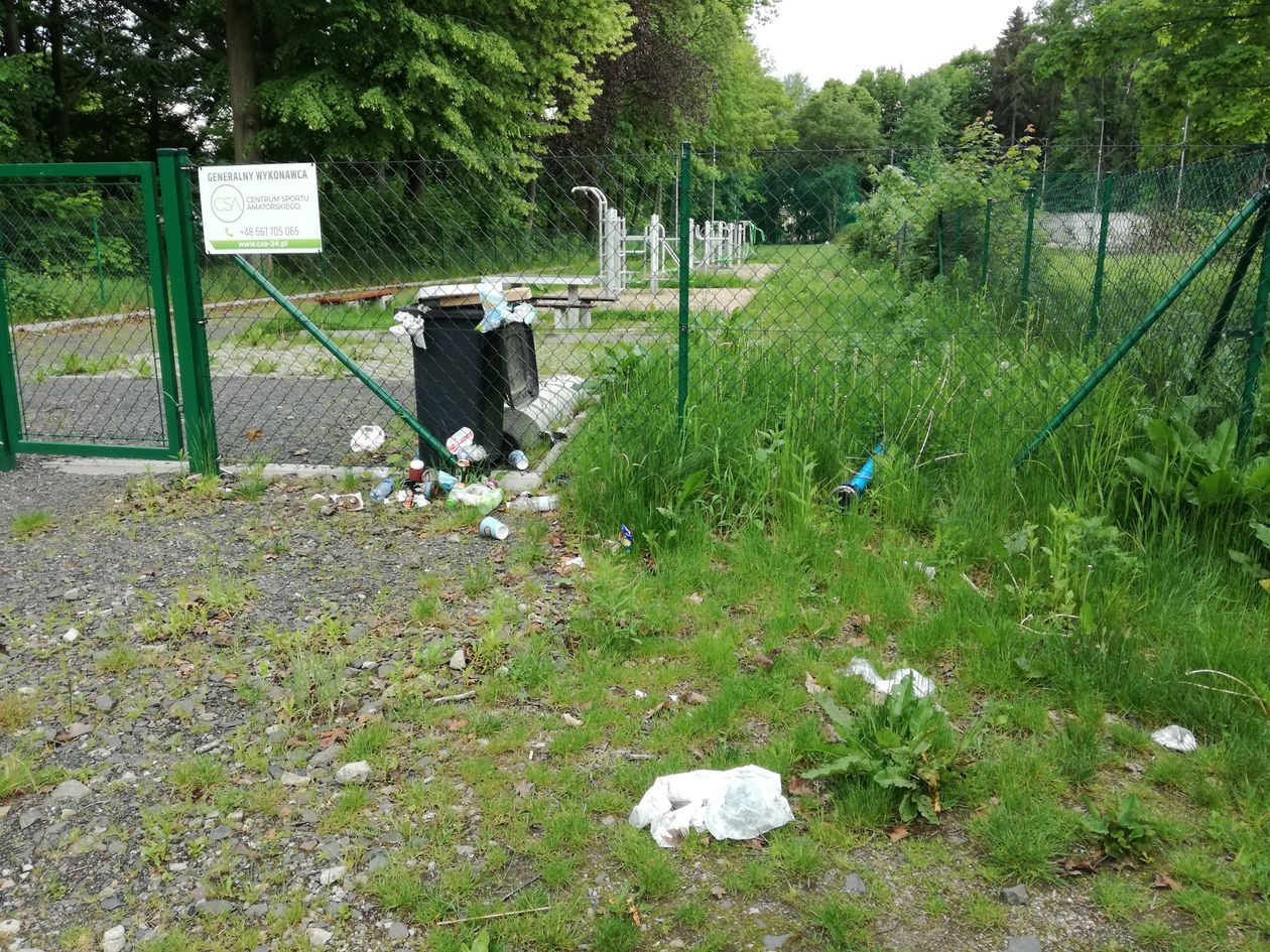 Jelenia Góra: Bałagan przy parku Paulinum