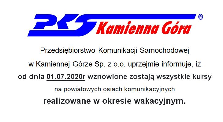 Kamienna Góra: PKS Kamienna Góra wznawia połączenia