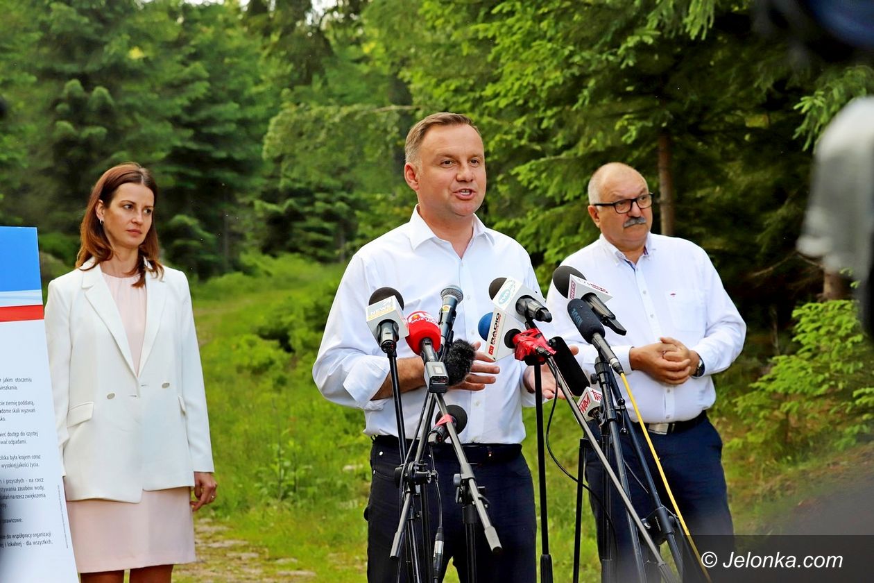 Szklarska Poręba: Prezydent na Polanie Jakuszyckiej
