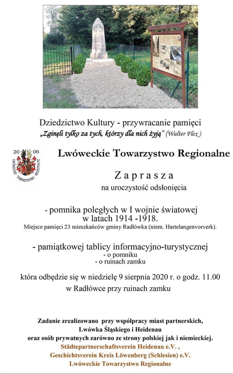 Radłówka: Pamięci poległych