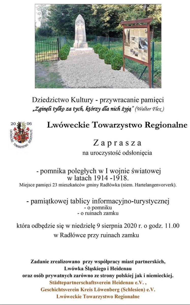 Radłówka: Pamięci poległych
