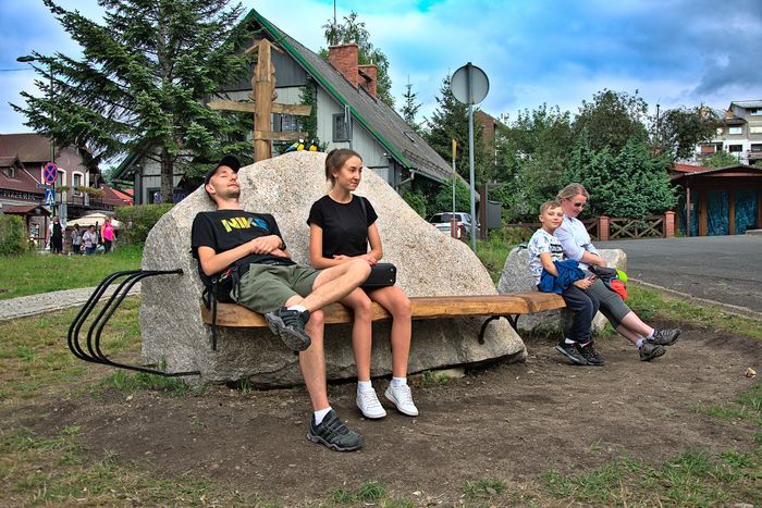 Szklarska Poręba: Skalne ławki pod Szrenicą