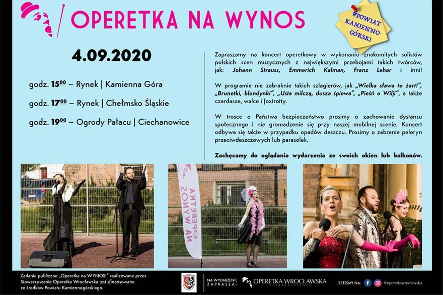 Kamienna Góra, Chełmsko Śląskie, Ciechanowice: Operetka na wynos