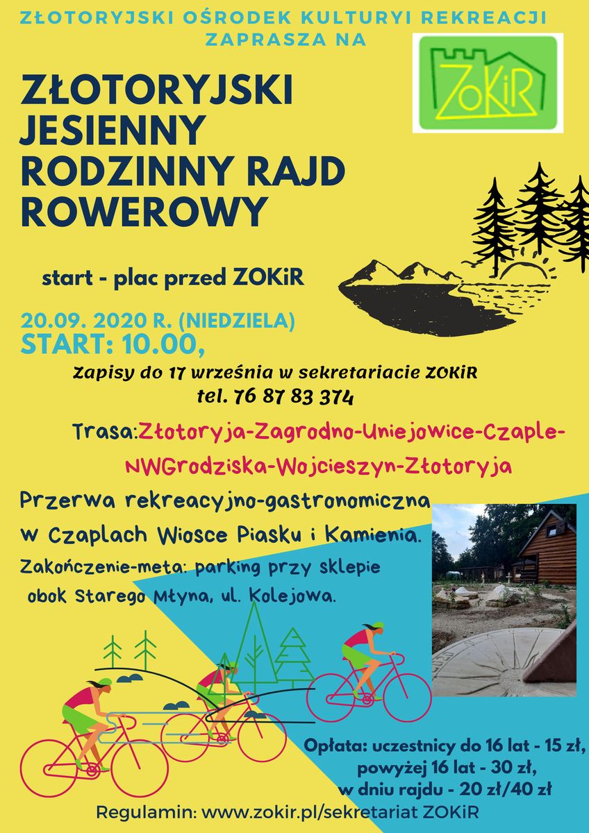 Złotoryja: Już wkrótce Jesienny Rodzinny Rajd Rowerowy