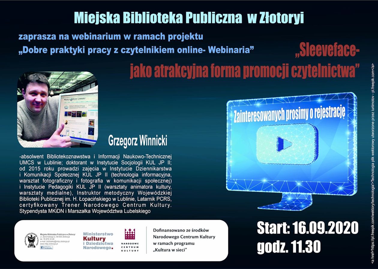 Złotoryja: Webinarium w bibliotece