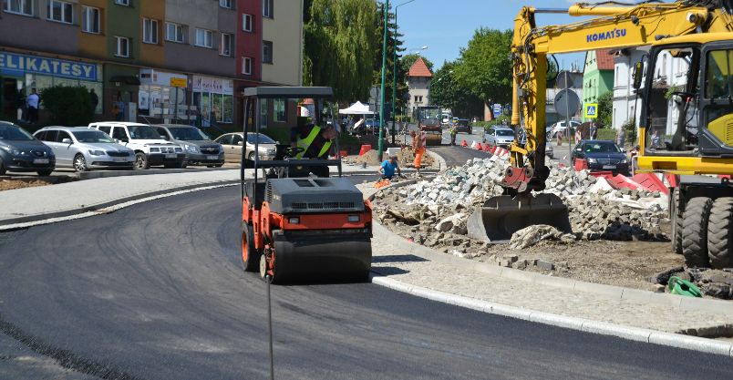 Złotoryja: Roboty na rondzie