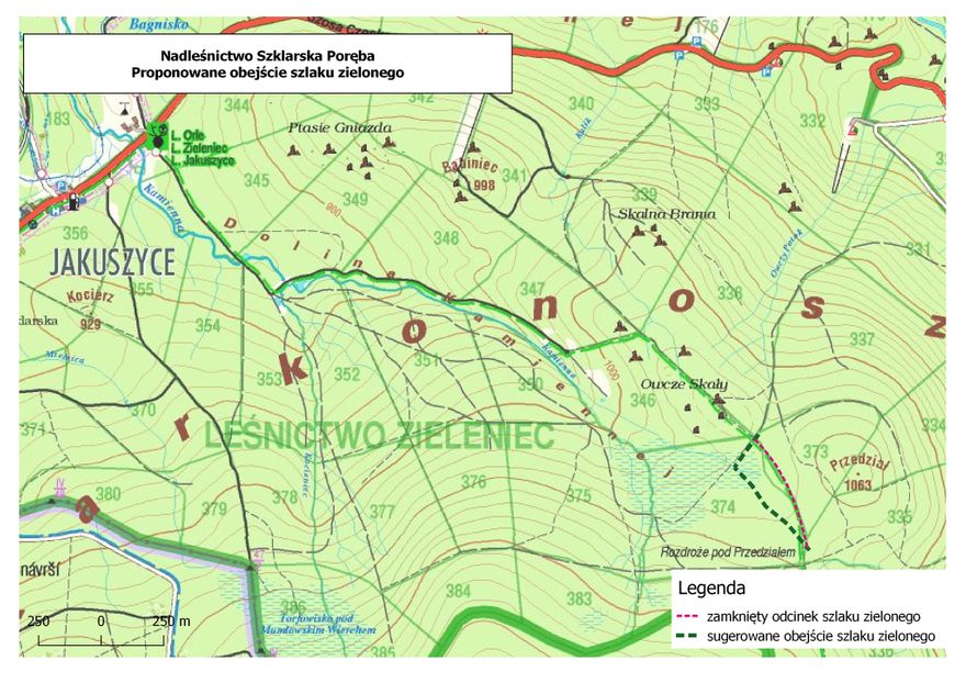 Szklarska Poręba: Zamknięty szlak w Jakuszycach