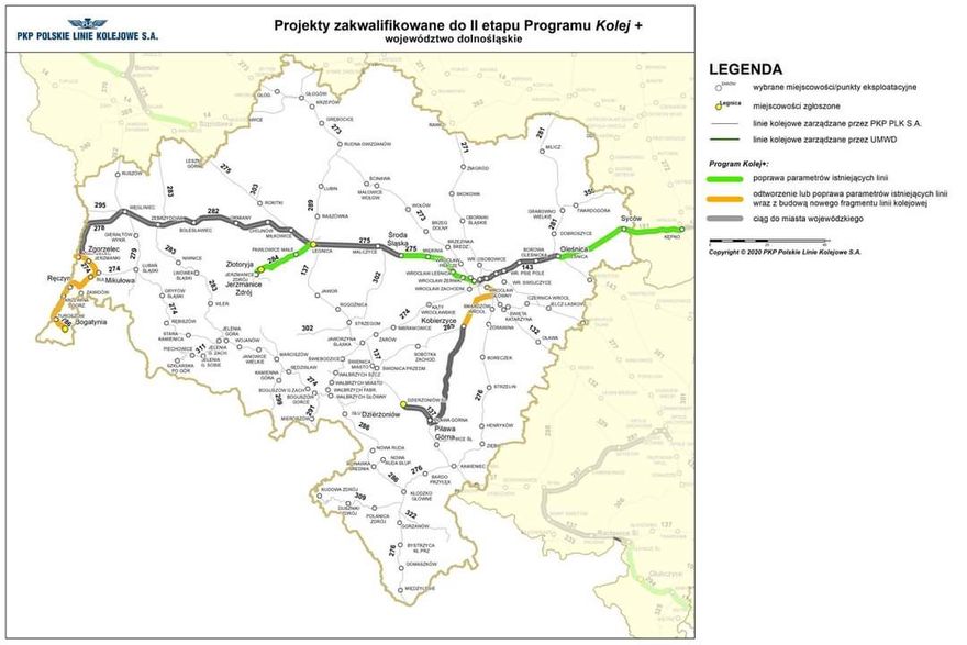 Region: Które linie w programie Kolej Plus?
