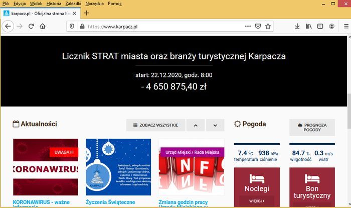 Karpacz: W Karpaczu bije licznik strat...