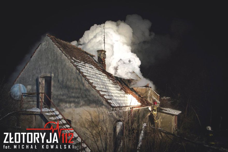 Złotoryja: Płonął pustostan