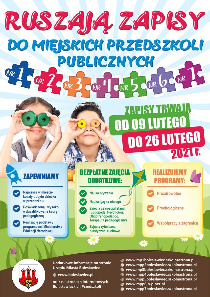 Bolesławiec: Zapisy do przedszkoli