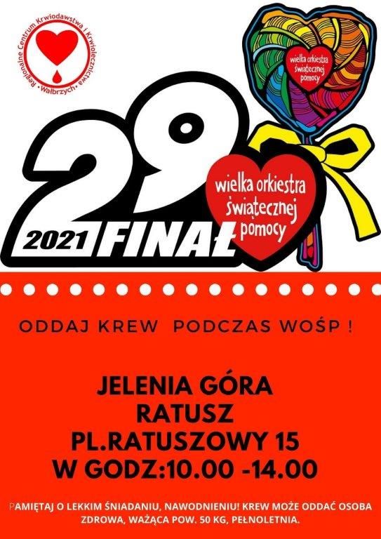 Jelenia Góra: WOŚP Jelenia Góra 2021
