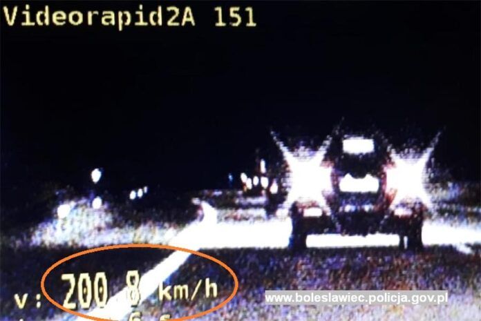 Bolesławiec: Pędził 200 km/h