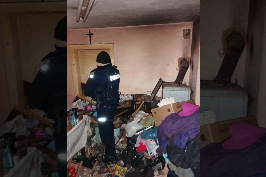 Kamienna Góra: Policjanci uratowali starszą panią przed zamarznięciem