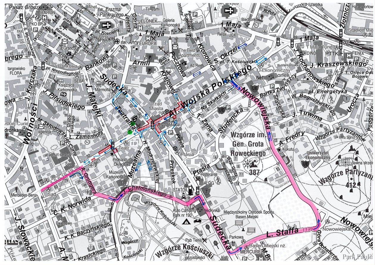 Jelenia Góra: Zmiany w ruchu w centrum miasta