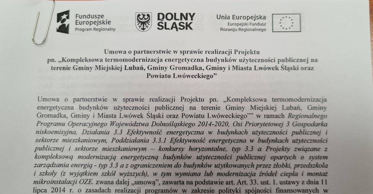 Lubań: Umowa ws. termomodernizacji