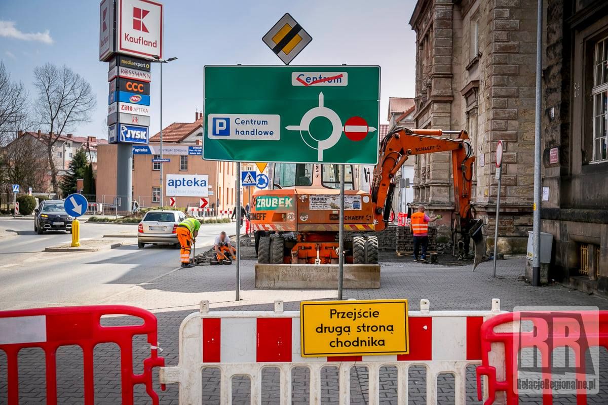 Kamienna Góra: Remont powyżej ronda