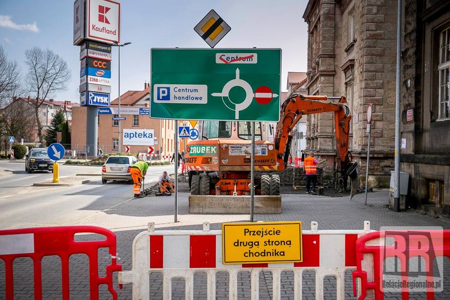 Kamienna Góra: Remont powyżej ronda