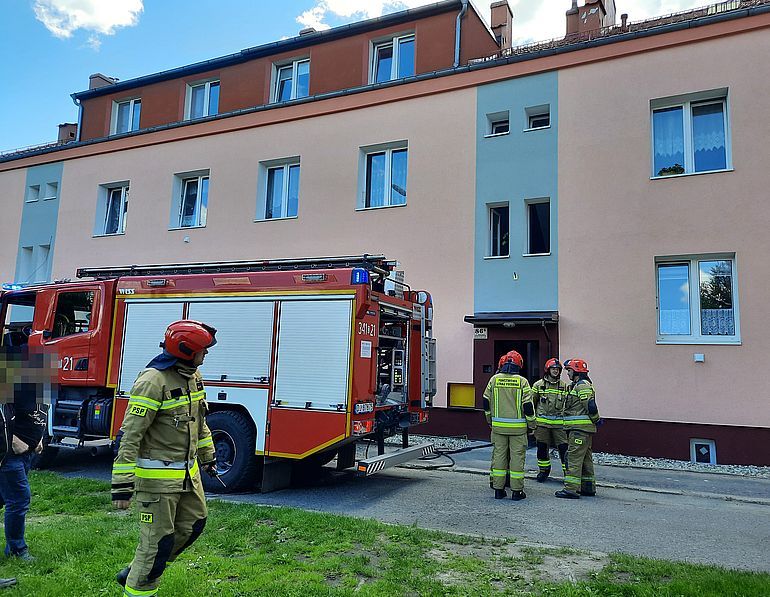 Jelenia Góra: Pożar przy ul. Wolności