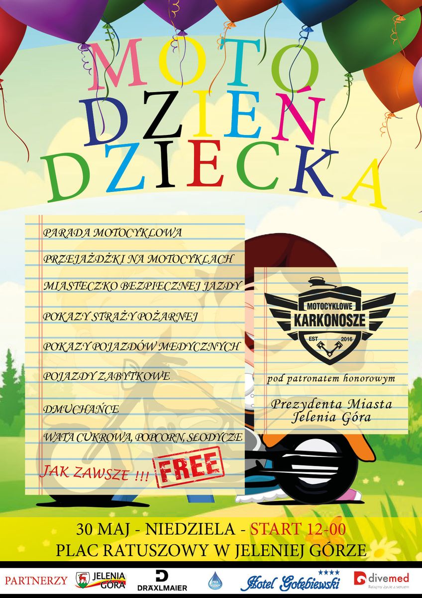 Jelenia Góra: Motocykliści zapraszają na Dzień Dziecka