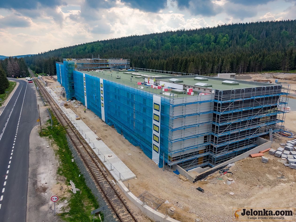 Szklarska Poręba: Budowa DCS z lotu ptaka