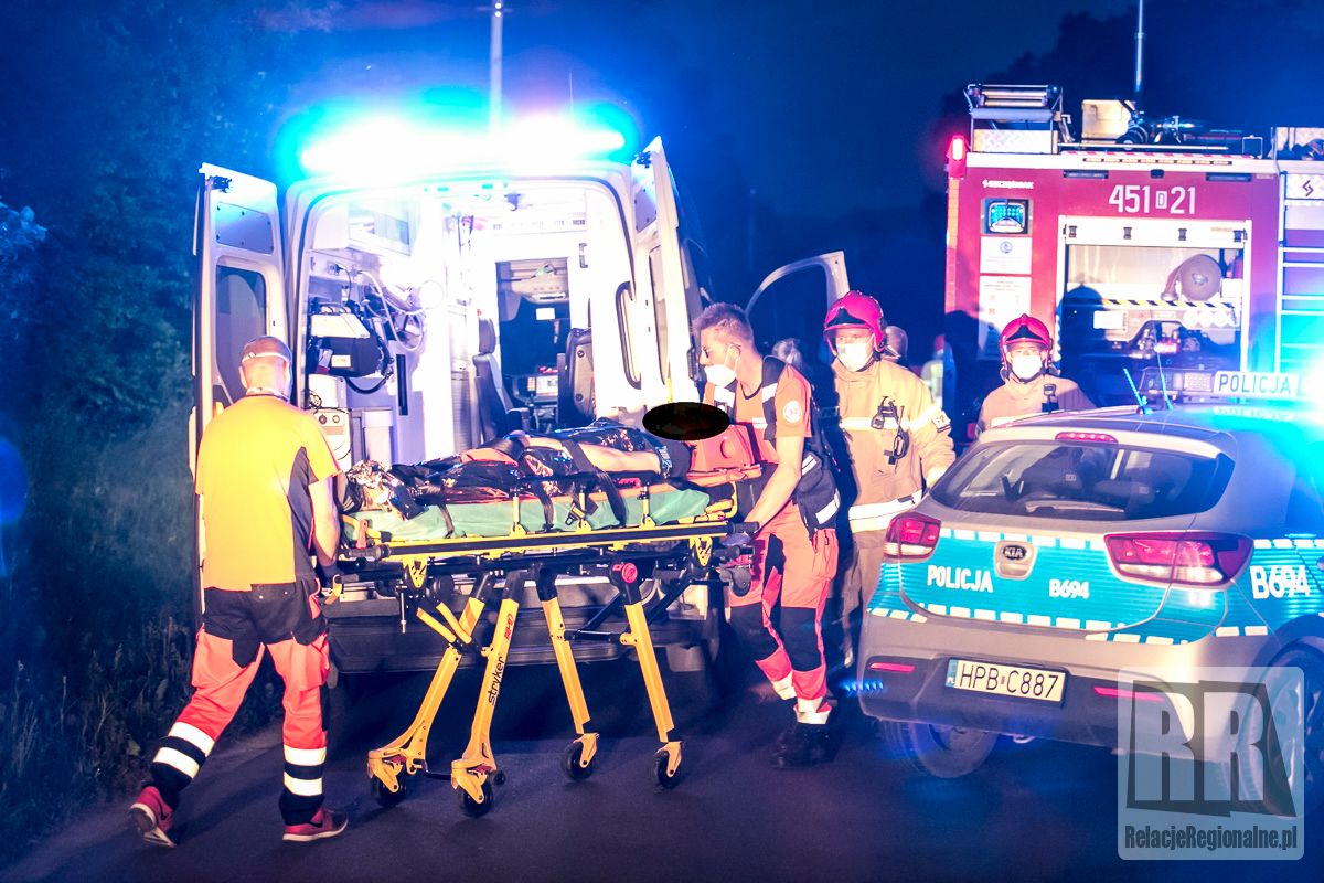 Gmina Kamienna Góra: Dachował samochód