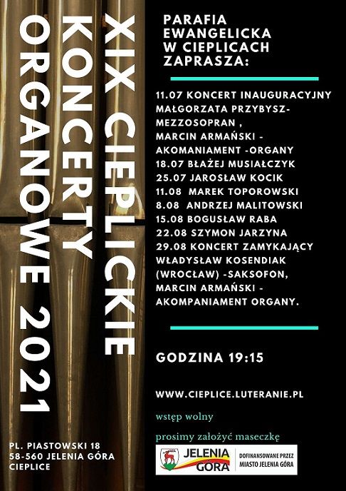Jelenia Góra: Dziś inauguracja XIX Cieplickich Koncertów Organowych