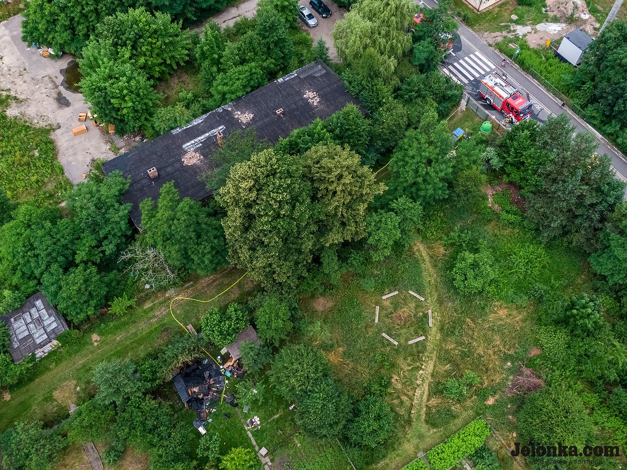 Jelenia Góra: Pożar altanki przy Krakowskiej