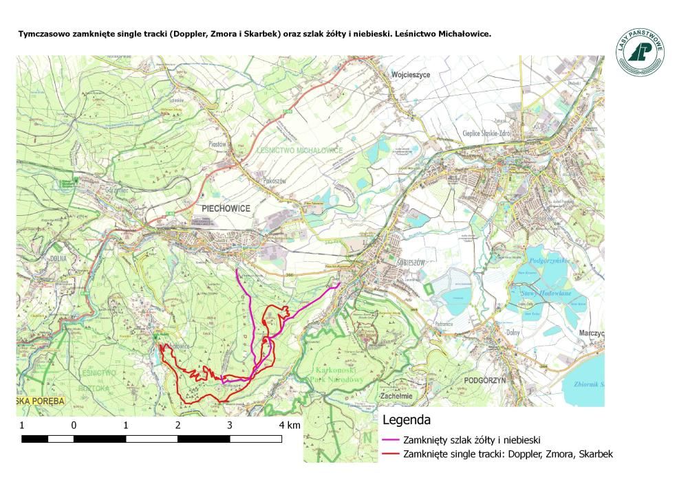 Szklarska Poręba: Zamknięte szlaki i singletracki