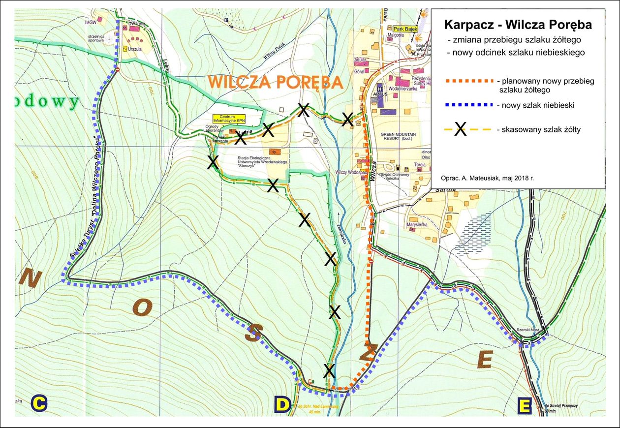 Karkonosze: Zmiany na szlakach