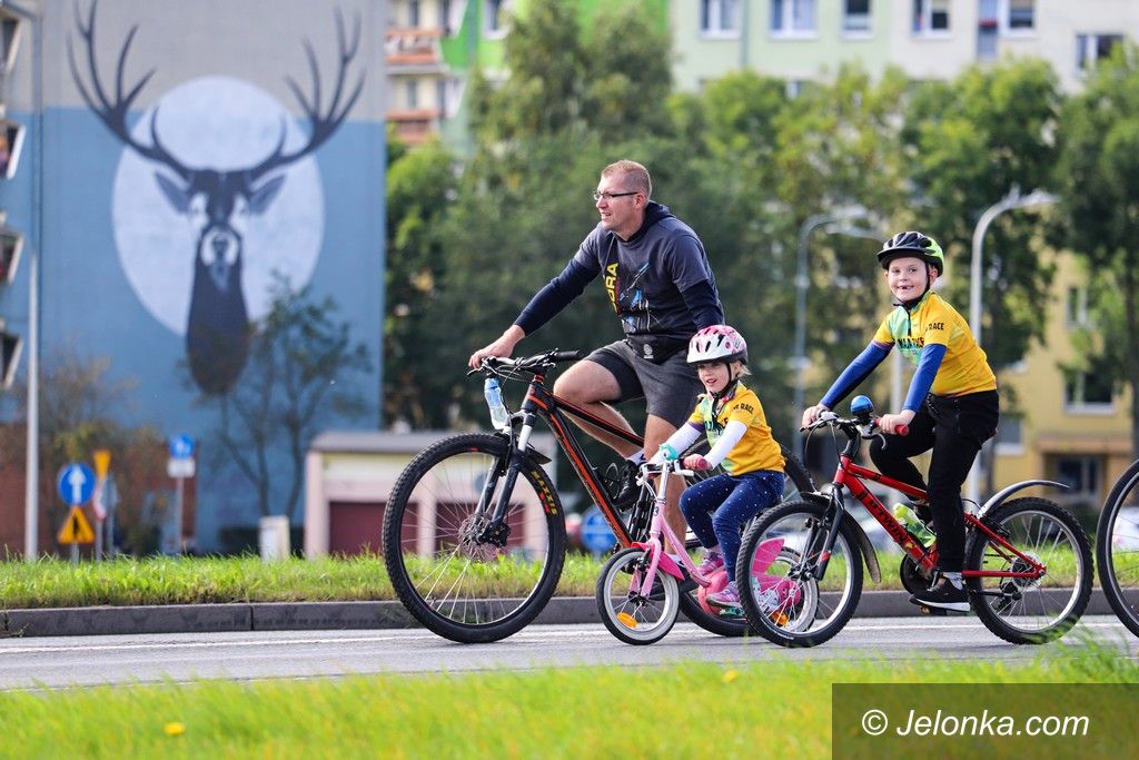 Jelenia Góra: Na rowerach podziękowali Mai Włoszczowskiej
