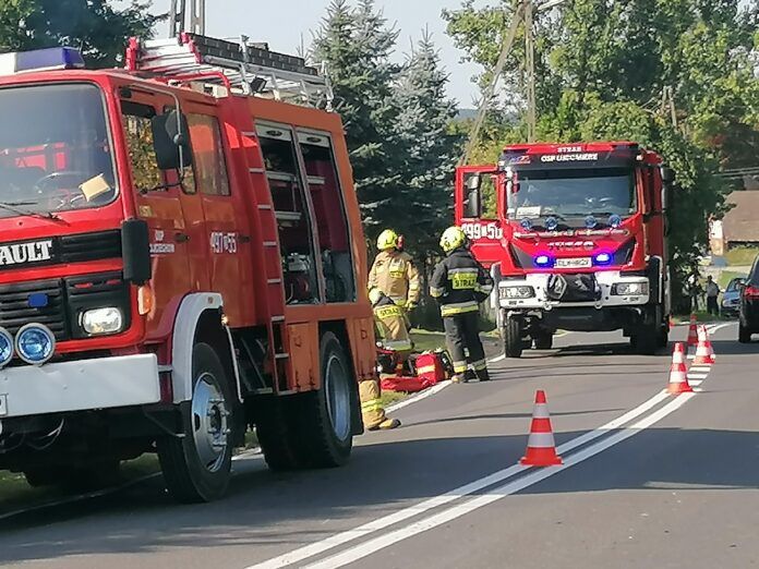 Wojciechów: Ranna motocyklistka