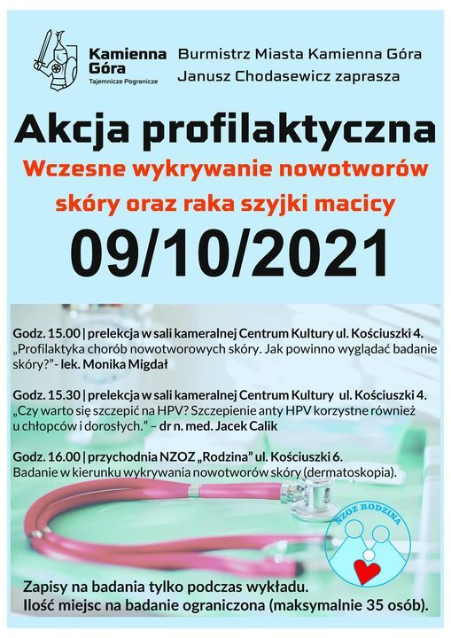 Kamienna Góra: Profilaktyka nowotworów