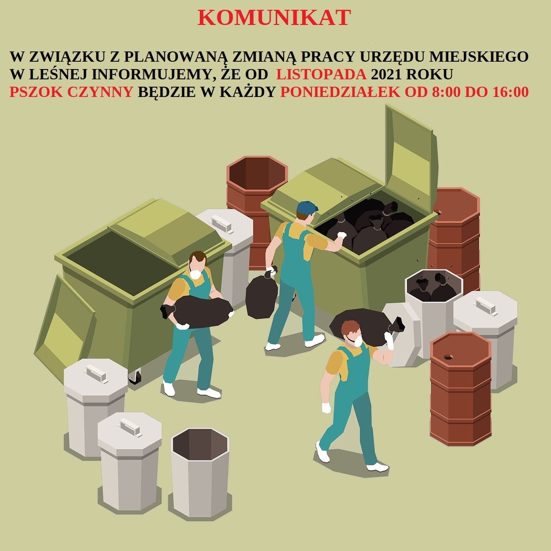 Leśna: Zmiana pracy PSZOK–u