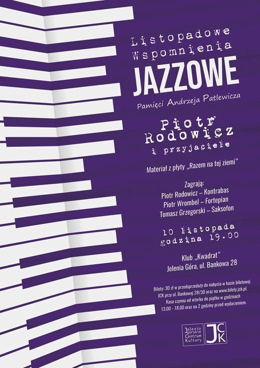 Jelenia Góra: Wspomnienia jazzowe pamięci Andrzeja Patlewicza