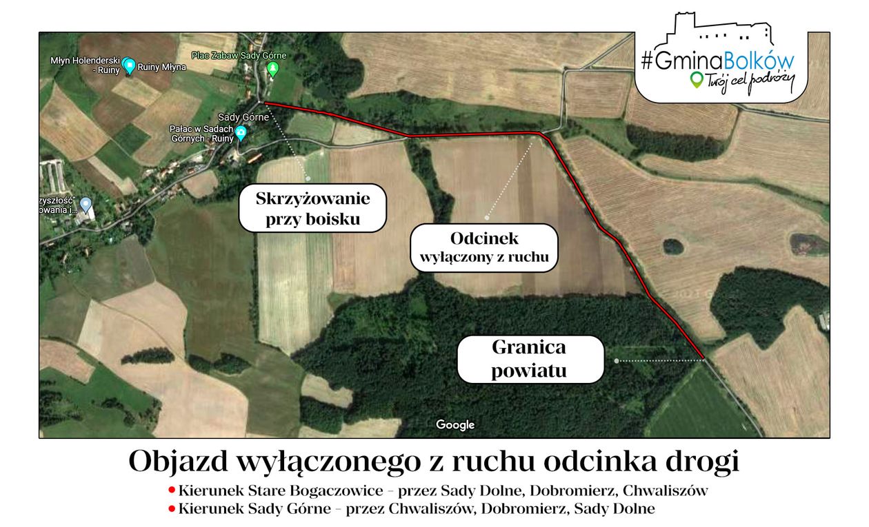 Gmina Bolków: Droga nieprzejezdna