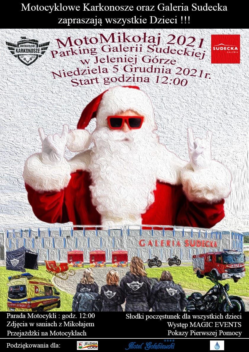 Jelenia Góra: Motomikołajki tym razem przy galerii