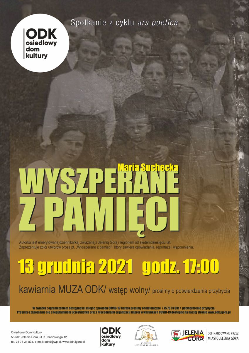 Jelenia Góra: Ars poetica z Marią Suchecką