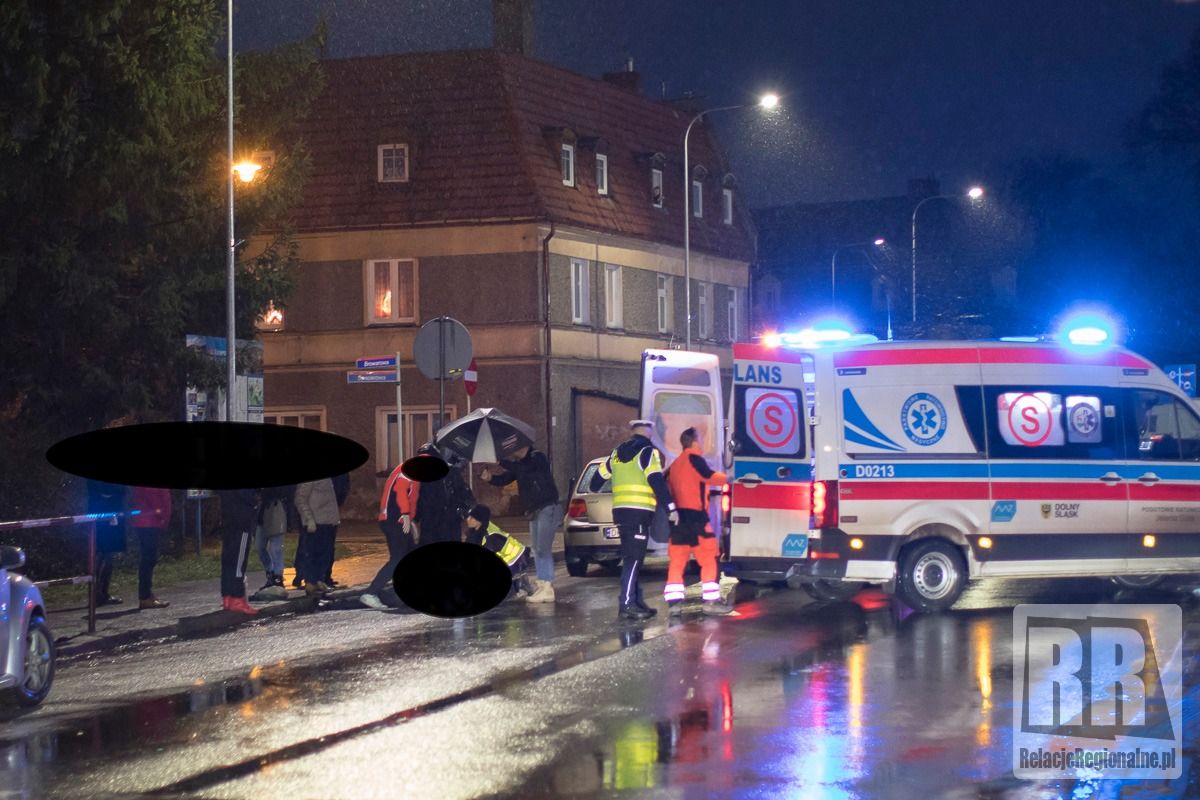 Kamienna Góra: Potrącenie pieszej