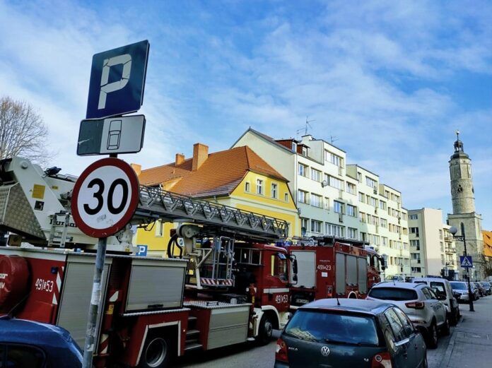 Lwówek Śląski: Zapalił się ręcznik