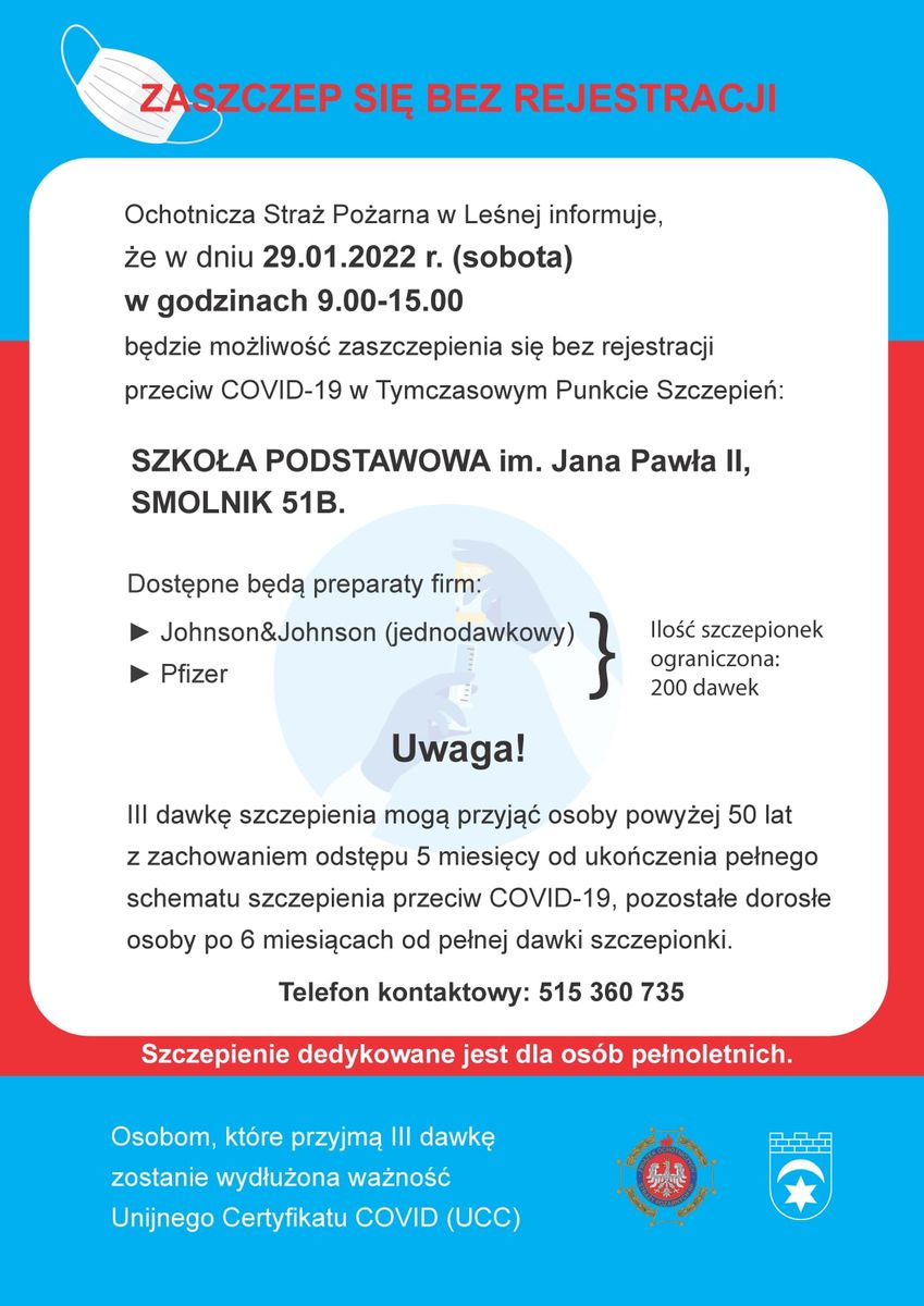 Smolnik: Będą szczepić