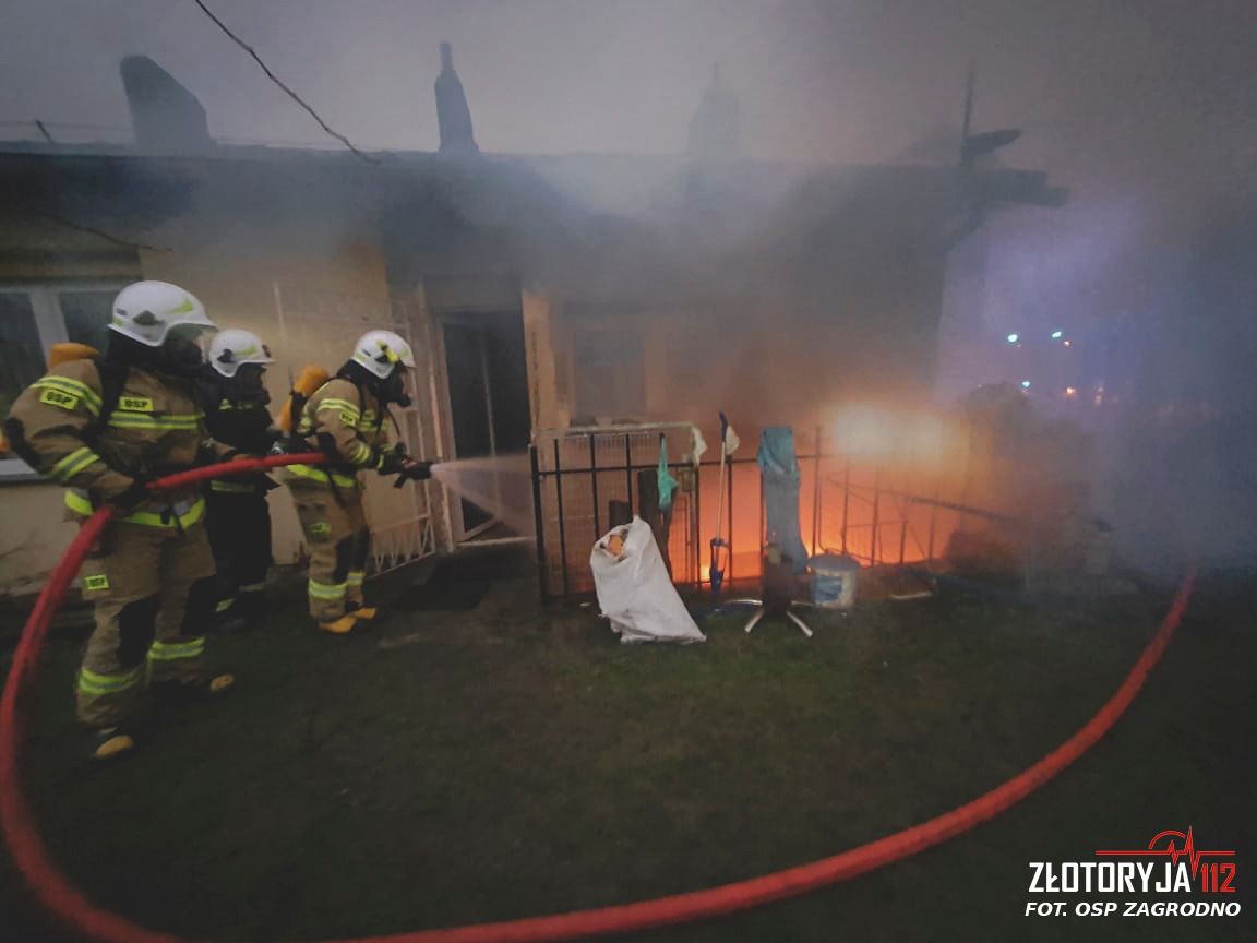 Powiat złotoryjski: Pożar w piwnicy