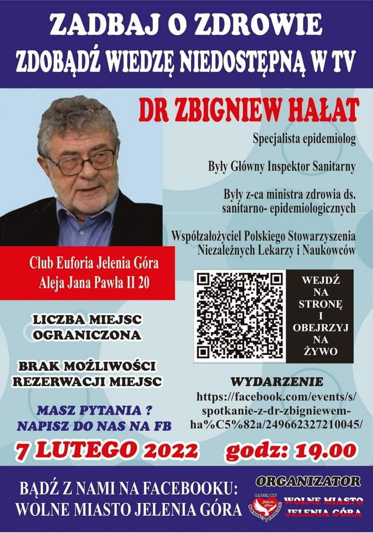 Jelenia Góra: Zapraszają na spotkanie z epidemiologiem