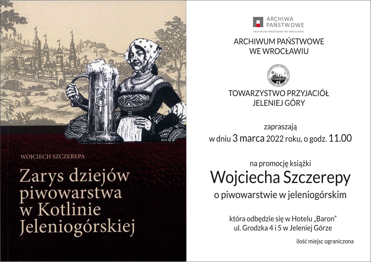 Jelenia Góra: O jeleniogórskim piwowarstwie – 3 marca