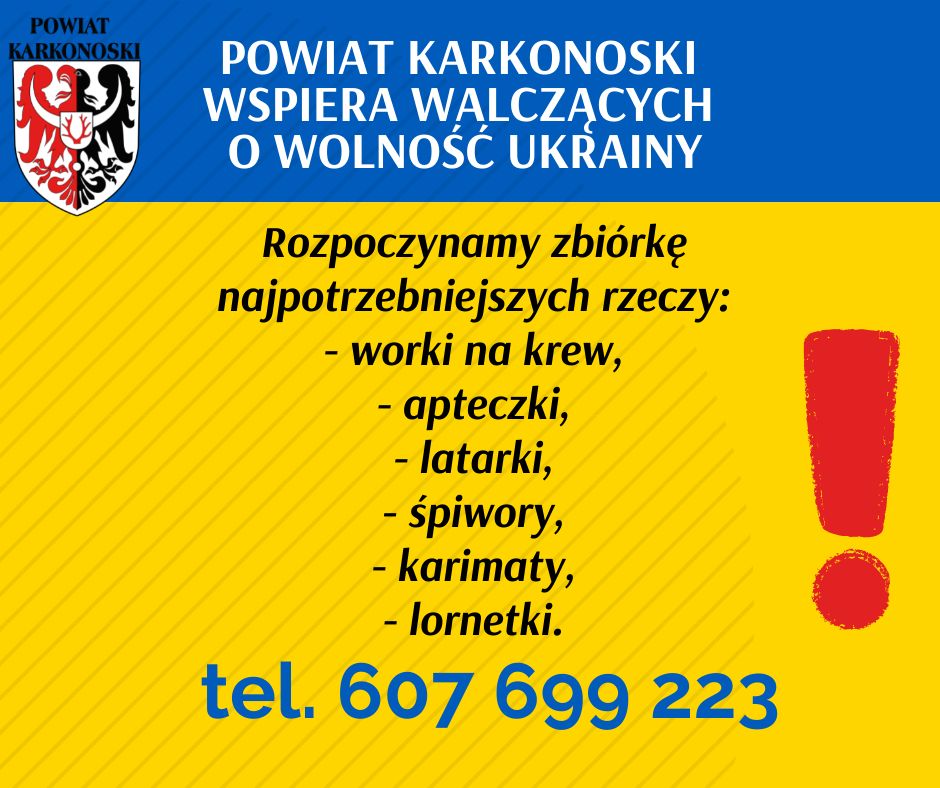 Powiat: Zbiórka dla walczących w Ukrainie